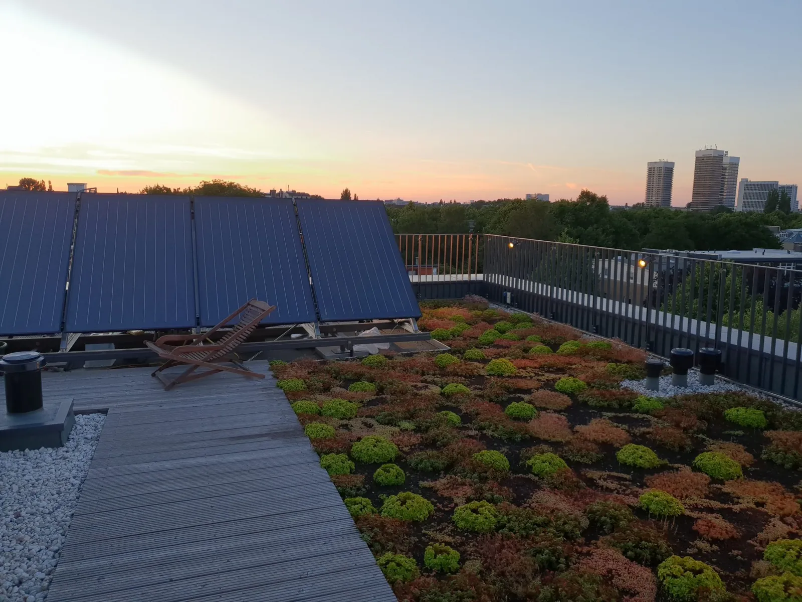 Die Villa an der Alster: Dachterrasse